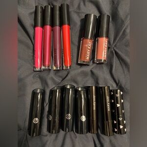 Mary Kay Lipstick. Red, Pink,Brown. 4 lip gloss, 7 lipsticks, 2 Lip oils
